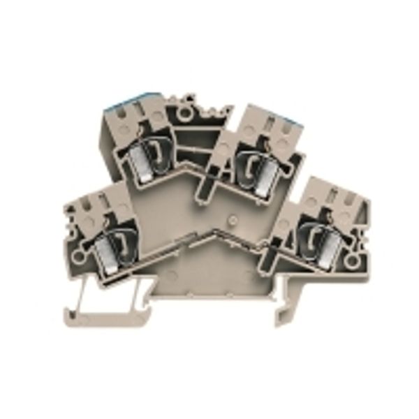 Multi-tier modular terminal, Tension-clamp connection, 4 mm², 800 V, 3 image 1