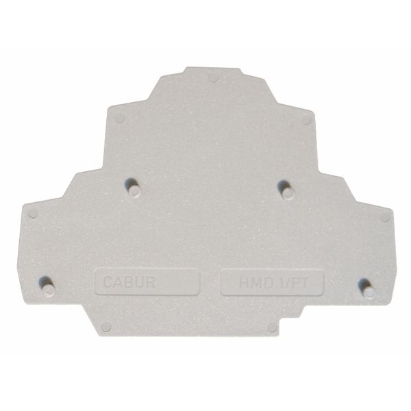 End plate for spring clamp double-level terminal HMD.2 grey image 1