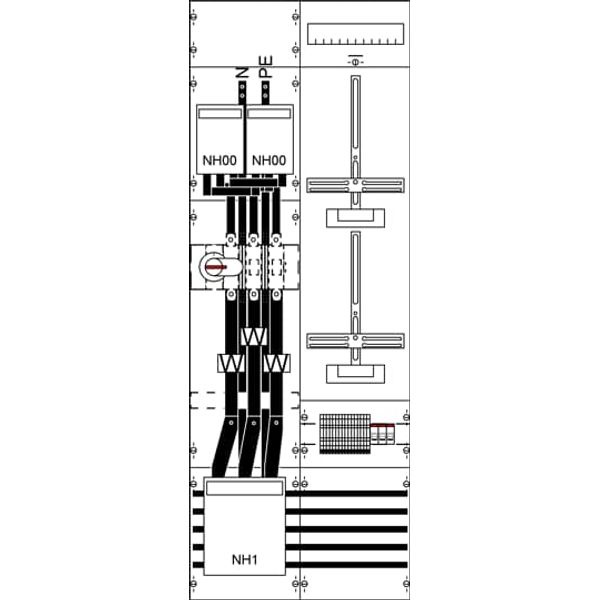 KA4270 Measurement and metering transformer board, Field width: 2, Rows: 0, 1350 mm x 500 mm x 160 mm, IP2XC image 11