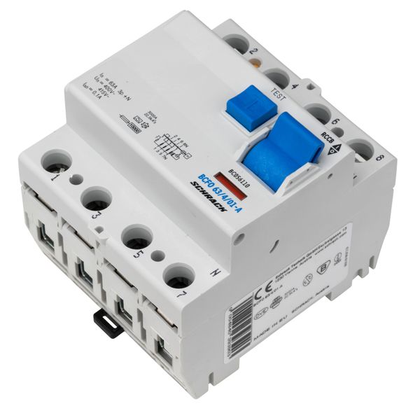 Residual current circuit breaker, 63A, 4-p, 100mA, type A image 7