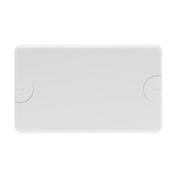 BLANK PLATE FOR RETTANGOLARI FLUSH-MOUNTING BOXES - 4 GANG - WITH SCREW - CLOUD WHITE image 1
