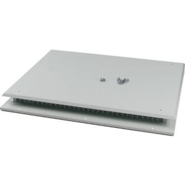 Top plate for OpenFrame, ventilated, W=1200mm, IP31, grey image 4