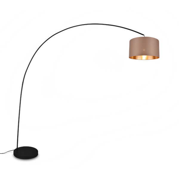 Mansur floor lamp E27 matt black/greige image 1