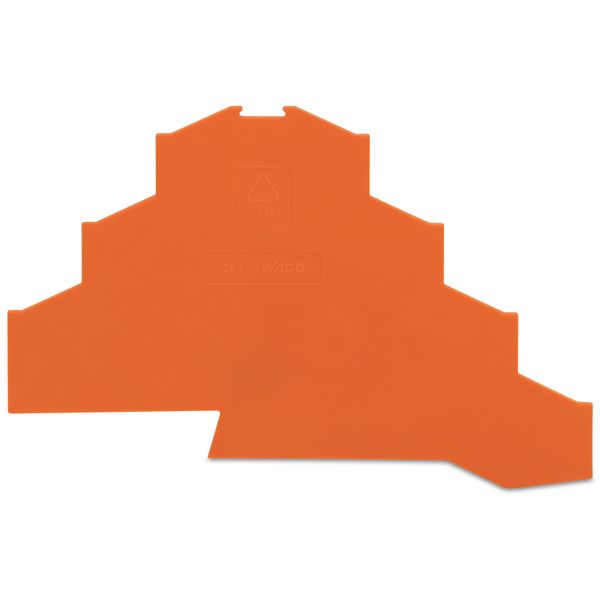 End and intermediate plate 1 mm thick orange image 1
