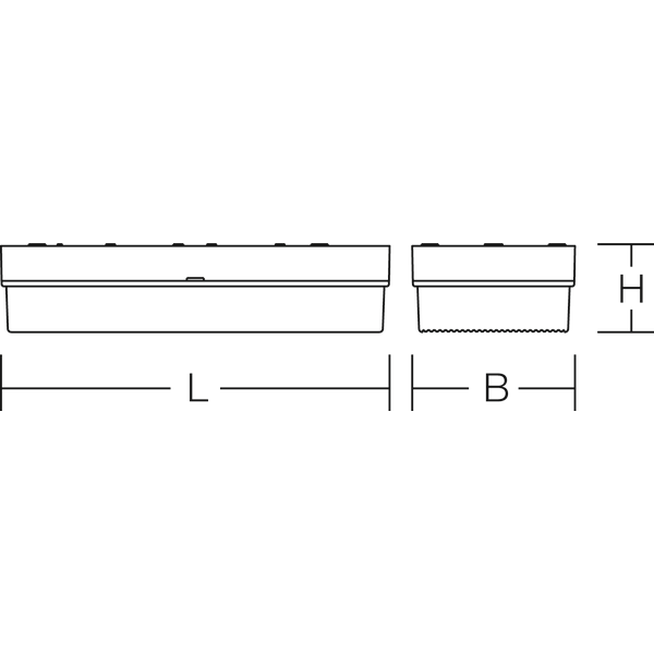 GSUN 4, 6 W, white, on/off Wall luminaires, L 344 B 144 H 78, CBS, Str image 3