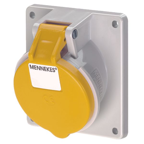 Mennekes Panel mounted recept., 16A5p4h110V, IP44 1642 image 1