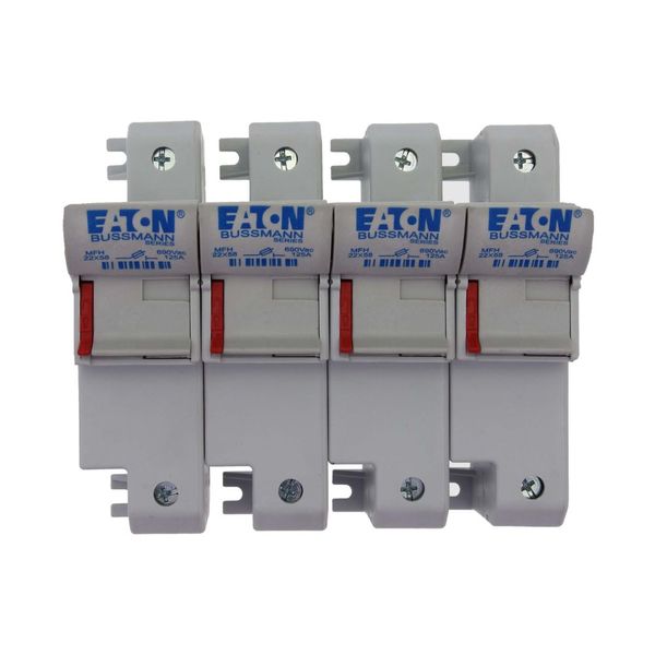 Fuse-holder, low voltage, 125 A, AC 690 V, 22 x 58 mm, 4P, IEC, UL image 23