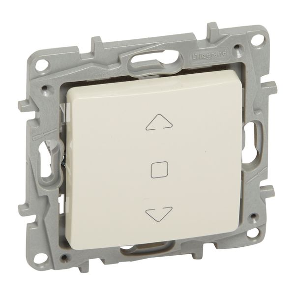 Shutter control switch Niloé - 3 positions for direct motor control - ivory image 1