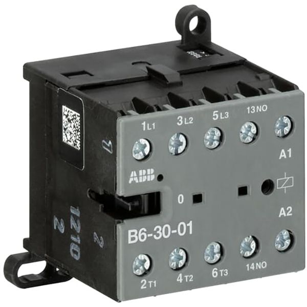 B6-30-01-01 Mini Contactor 24 V AC - 3 NO - 0 NC - Screw Terminals image 1