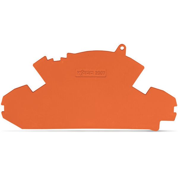 End plate 1.5 mm thick with lock-out seal option orange image 2