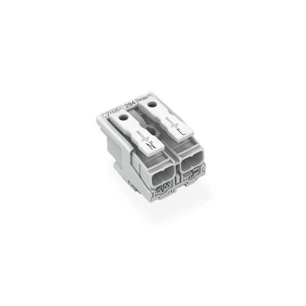 Lighting connector push-button, external for Linect® white image 1