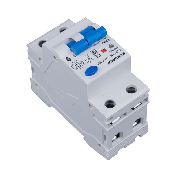 Combined MCB/RCD (RCBO) 1+N, AMPARO 10kA, C 20A, 30mA, Typ A image 7