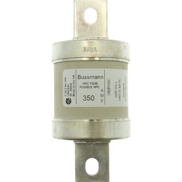 Fuse-link, low voltage, 350 A, AC 600 V, DC 250 V, HRCII-MISC, 59 x 136 mm, gL/gG, CSA image 1