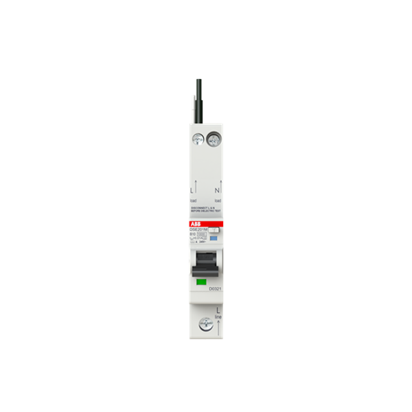 DSE201 M B10 A10 - N Black Residual Current Circuit Breaker with Overcurrent Protection image 3