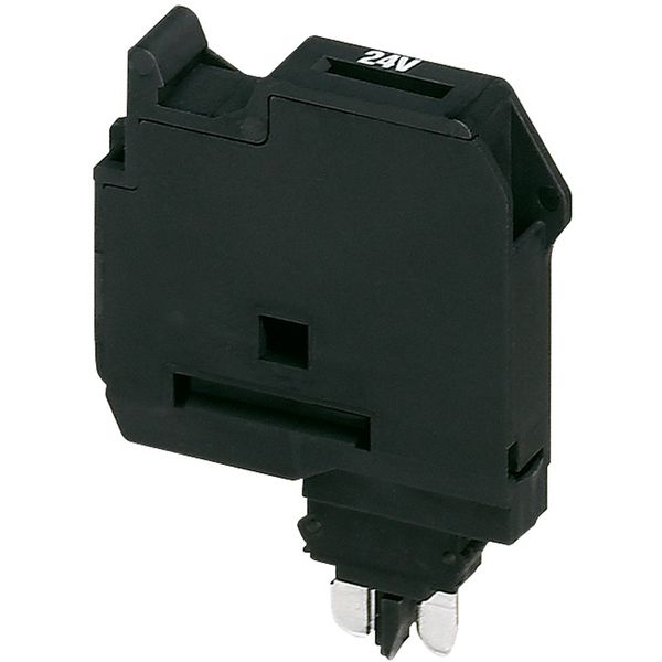 FUSE CARRIER FOR 5X20 MM FUSE, 6,2MM WIDTH, BLACK image 1