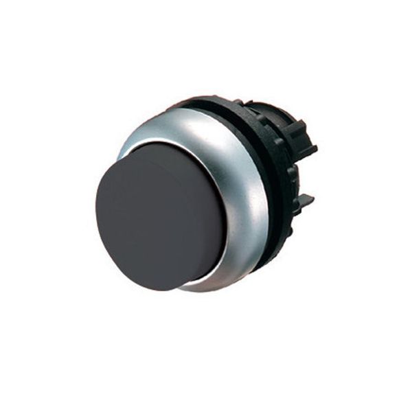 Pushbutton, RMQ-Titan, Extended, maintained, black, Blank, Bezel: titanium image 3