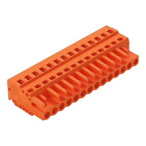 1-conductor female connector CAGE CLAMP® 2.5 mm² orange image 1