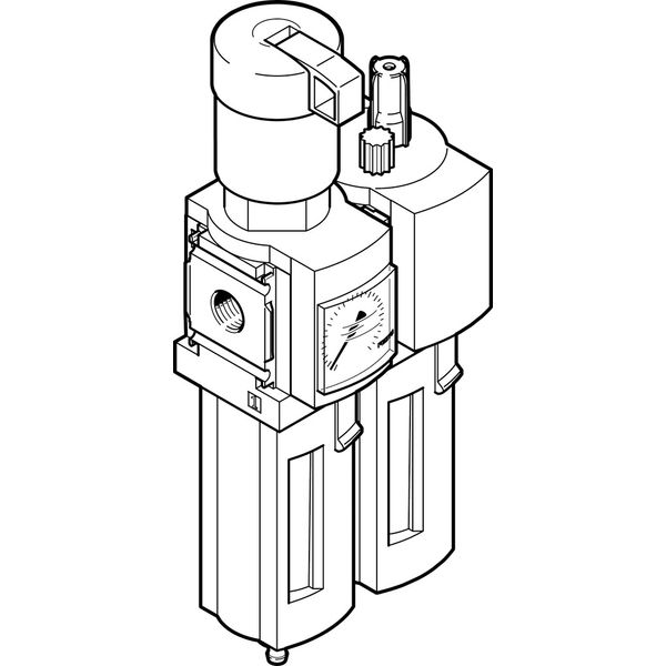 MSB4-1/4-FRC13:J120M1 Air preparation combination unit image 1