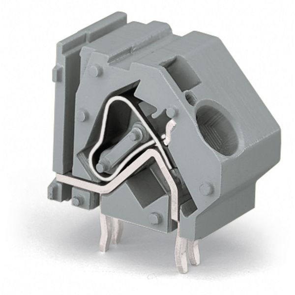 Stackable PCB terminal block 16 mm² Pin spacing 20 mm light gray image 1