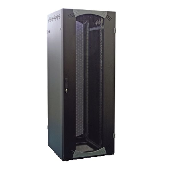 Floor-Standing Server Rack 42U W800D1000 Fixed 19" Perf. Door R9011 image 2