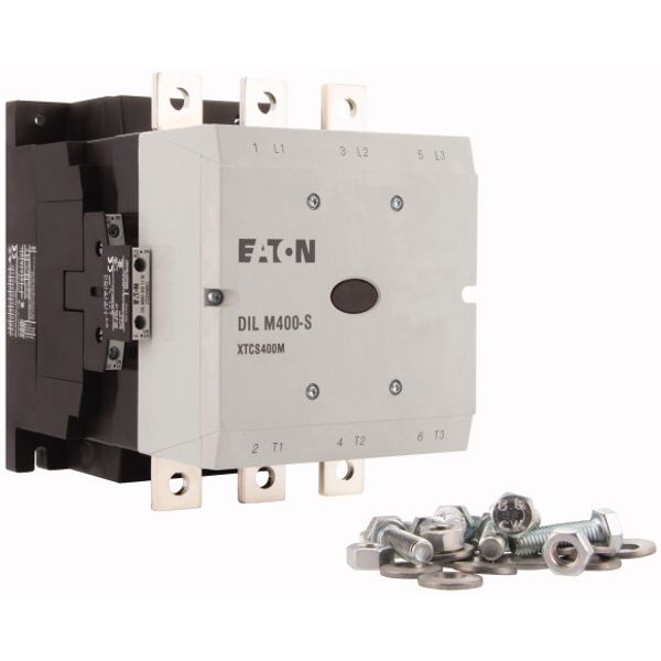Contactor, 380 V 400 V 212 kW, 2 N/O, 2 NC, 220 - 240 V 50/60 Hz, AC operation, Screw connection image 4