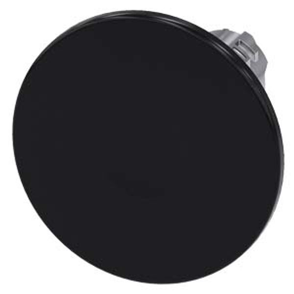 Mushroom pushbutton, 22 mm, round, metal, shiny, black, 60 mm, 3SU1050-1CD10-0AA0-Z Y13 image 2