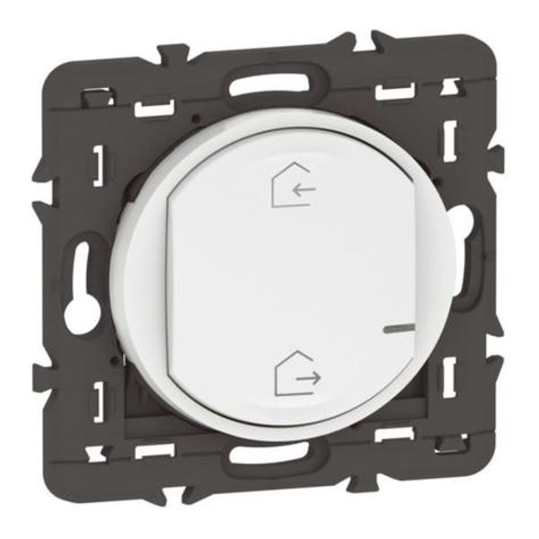 Wireless control for 2 Start/Arrival scenarios for connected installation Céliane with Netatmo - white without plate image 1