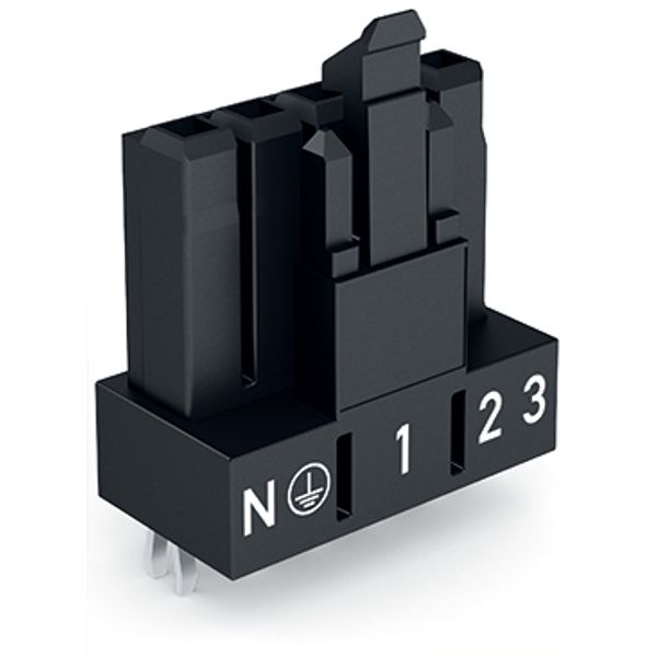 Socket for PCBs straight 5-pole black image 3