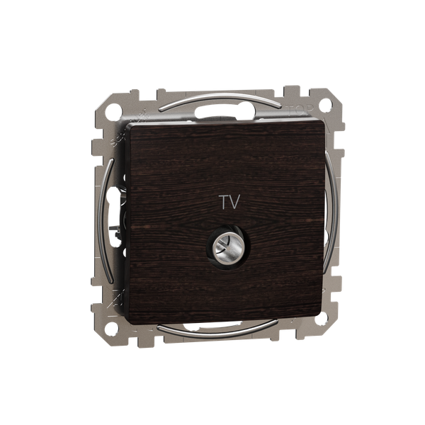 TV ligzda caurejoša 10dB ,wenge image 3