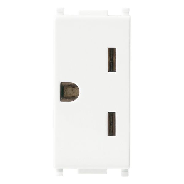 2P+E 15A American outlet white image 1