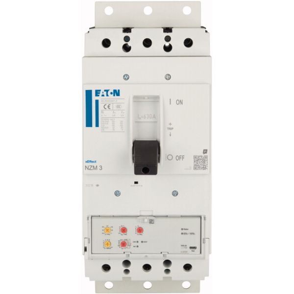 NZM3 PXR20 circuit breaker, 630A, 3p, plug-in technology image 3