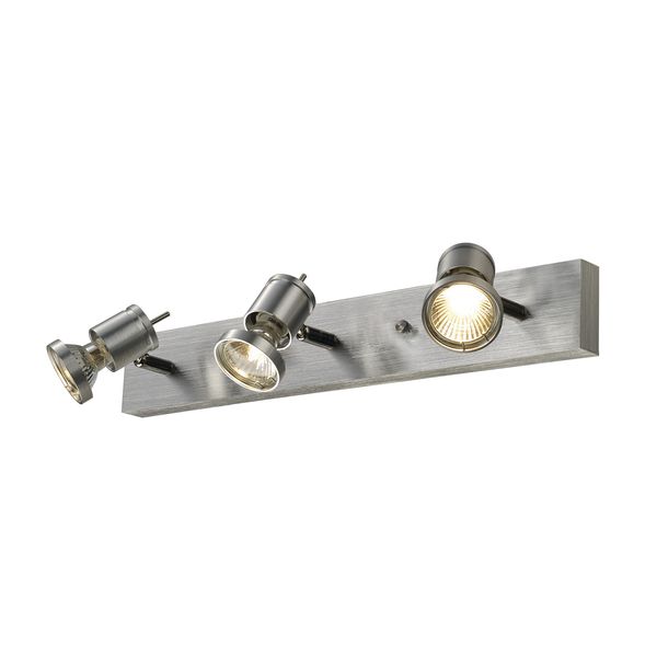 ASTO III wall- & ceiling lamp, GU10, max. 3x75W, brushed alu image 6