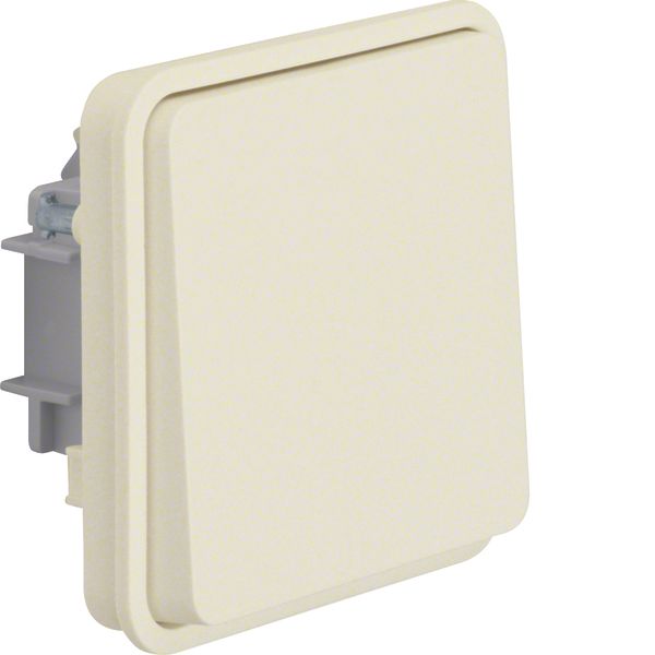 Change-over switch insert with rocker, W.1, polar white image 1
