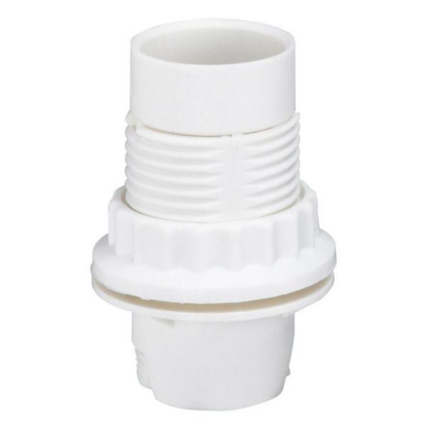 Socket for E14 bulb - white polyamide image 1