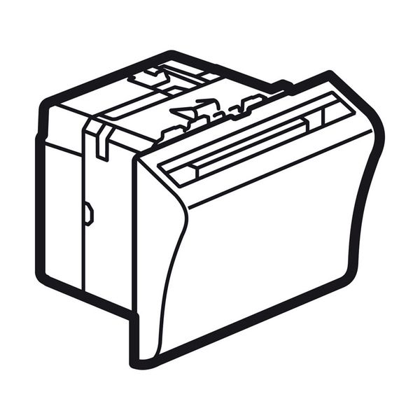 RFID keycard switch Arteor - BUS/SCS - 2 modules - magnesium image 1