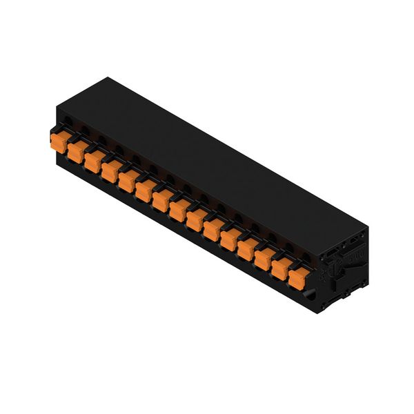 PCB terminal, 5.00 mm, Number of poles: 15, Conductor outlet direction image 2