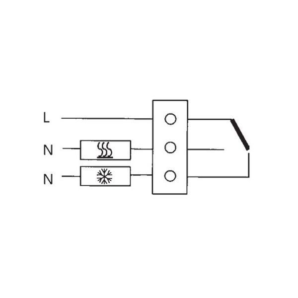 Digital clock thermostat, room controller, battery 7...32C, 1 changer, potential free, 16A, image 4