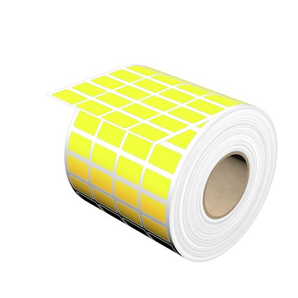 Device marking, Self-adhesive, 20 mm, Cotton fabric, yellow image 1