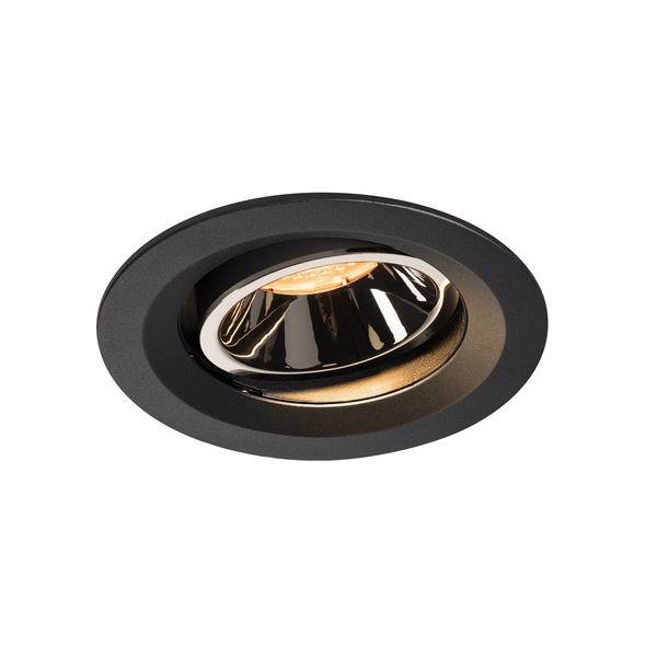 NUMINOS® MOVE DL M, Indoor LED recessed ceiling light black/chrome 2700K 20° rotating and pivoting image 1