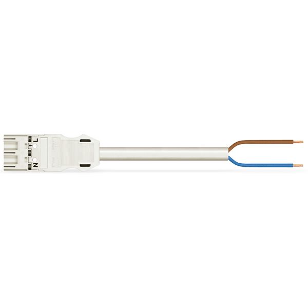 pre-assembled connecting cable Eca Plug/open-ended white image 1