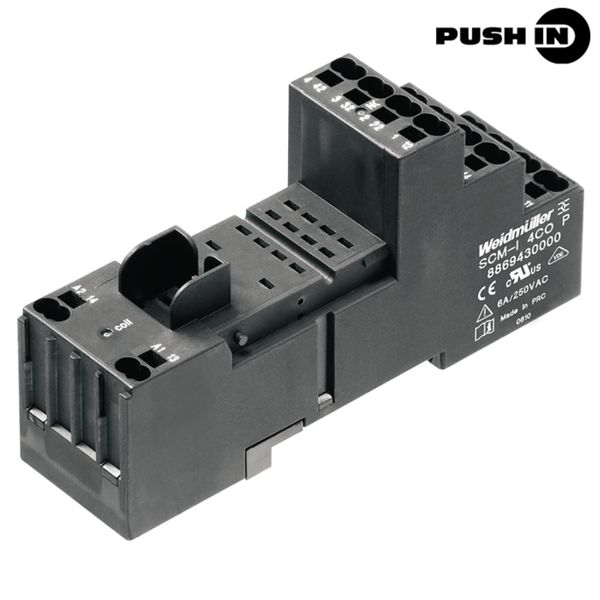 Relay socket, IP20, 2 CO contact , 12 A, PUSH IN image 2