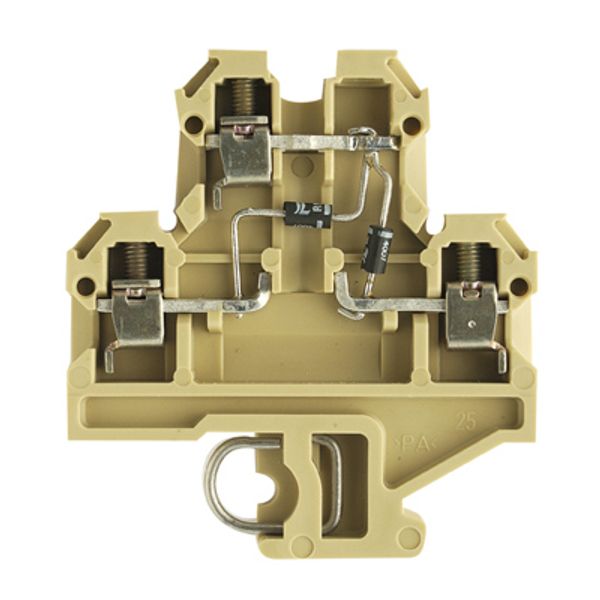 Component terminal block, Screw connection, 4 mm², 380 V, 10 A, 1 N 40 image 1