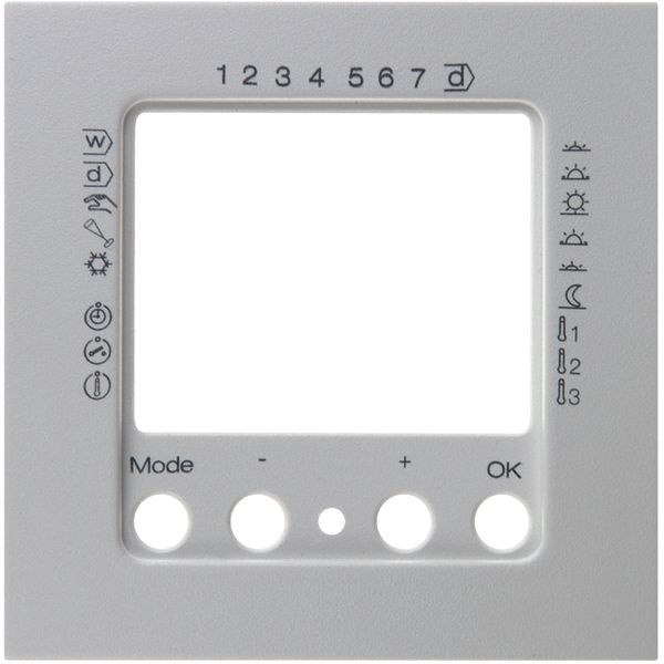 Thermostat time-controlled, with centre plate, S.1/B.x, polar white ma image 1