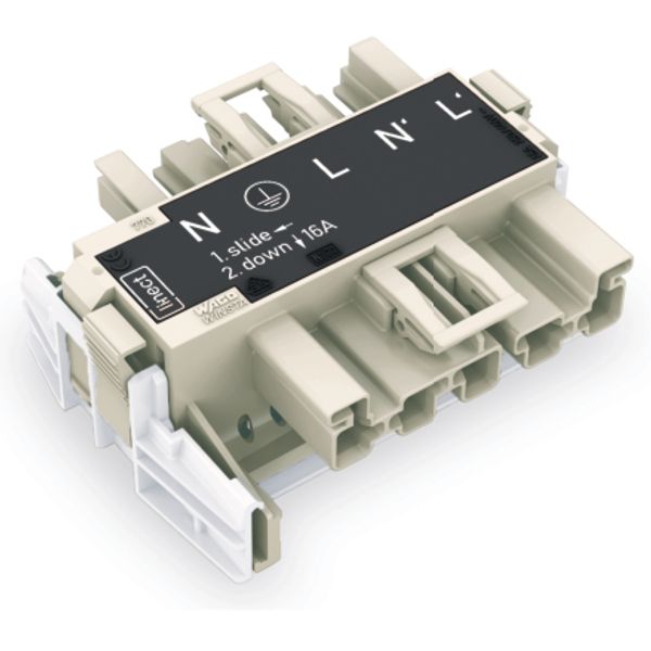 Linect® T-connector 5-pole Cod. L white image 3