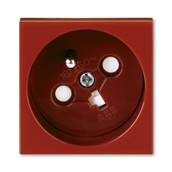 5580N-C02357 P Socket outlet 45×45 with earthing pin, shuttered, with power supply indication image 5