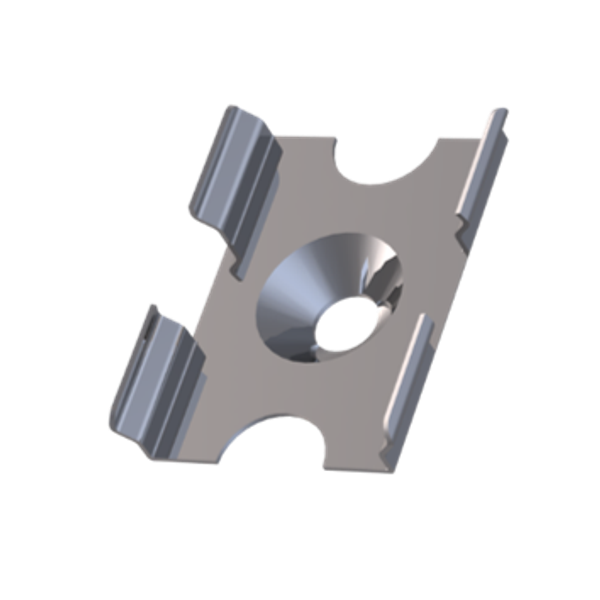 Mounting clip for profile M, Bracket Metall MEDIUM image 1