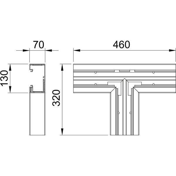 GK-T70130RW T piece  70x130mm image 2