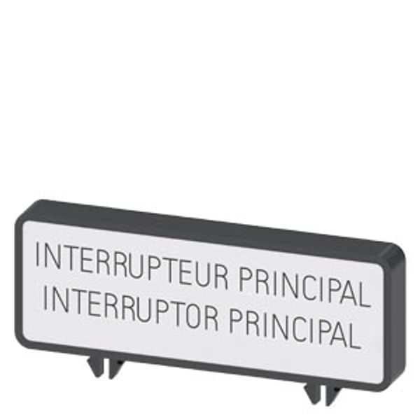 extra rating plate, FR / ES "Interr... image 1