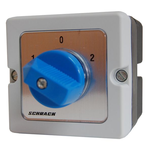 Changeover switch with 0 Position, 3-pole, 20A, enclosed image 1