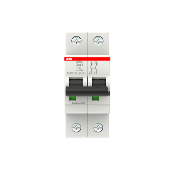 S202M-Z63 Miniature Circuit Breaker - 2P - Z - 63 A image 3